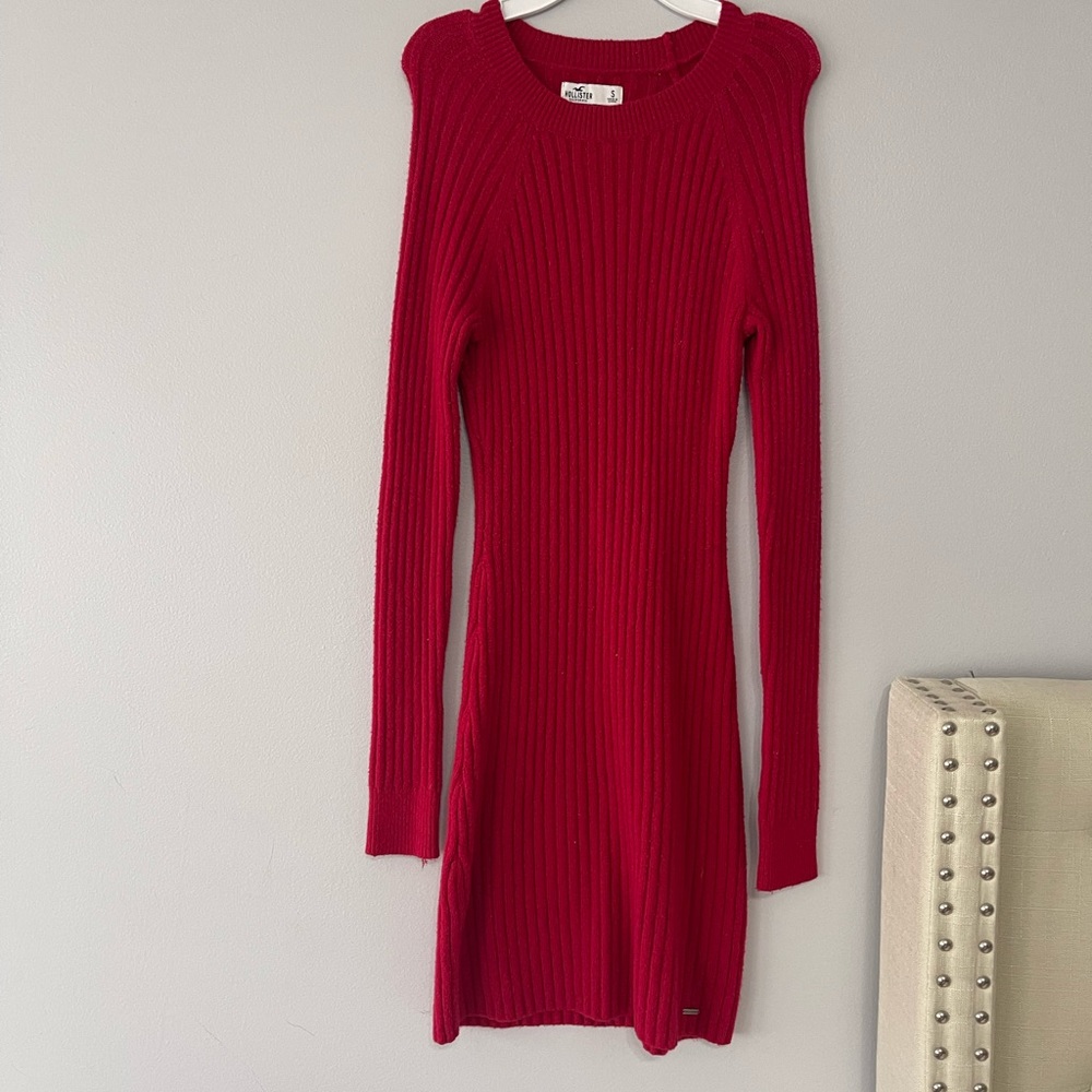 Red Sweater Dress (Hollister)